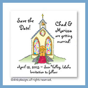 Dinky Designs Discounted Stationery - Here's the church magnets 3