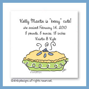 Dinky Designs Discounted Stationery - Perfect pie magnets 3.5