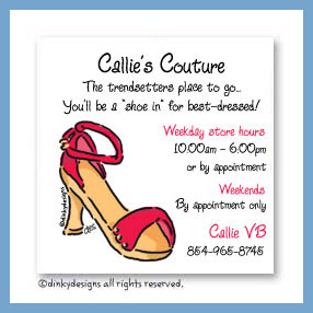 Dinky Designs Discounted Stationery - Strappy sandal magnets 3