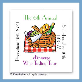 Dinky Designs Discounted Stationery - Picnic at the park magnets 3