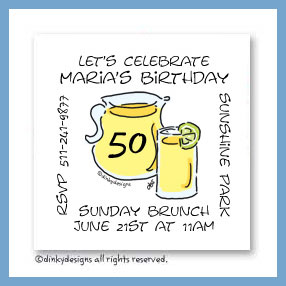 Dinky Designs Discounted Stationery - Lemonade in the shade magnets 3