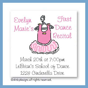 Dinky Designs Discounted Stationery - Evie's tutu magnets 3