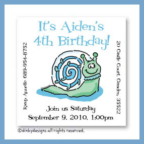 Dinky Designs Discounted Stationery - Sammy snail magnets 3