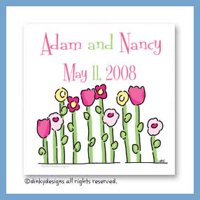 Dinky Designs Discounted Stationery - Petal pushers magnets 3