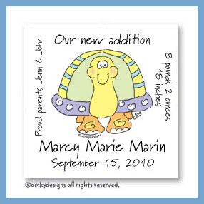 Dinky Designs Discounted Stationery - Tommy the turtle magnets 3