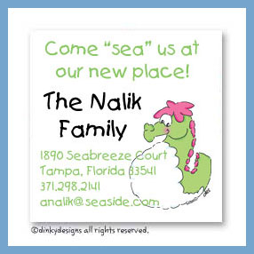 Dinky Designs Discounted Stationery - Charlie the seahorse magnets 3