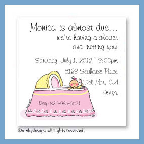 Dinky Designs Discounted Stationery - Girl in bassinet magnets 3