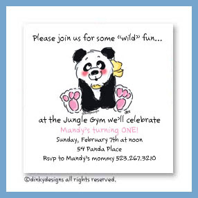 Dinky Designs Discounted Stationery - Polly panda magnets 3