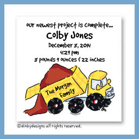 Dinky Designs Discounted Stationery - Big dump truck magnets 3
