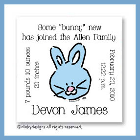 Dinky Designs Discounted Stationery - Bunny magnets 3