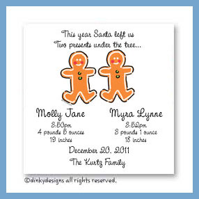 Dinky Designs Discounted Stationery - Gingerbread magnets 3