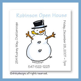 Dinky Designs Discounted Stationery - Snowman magnets 3