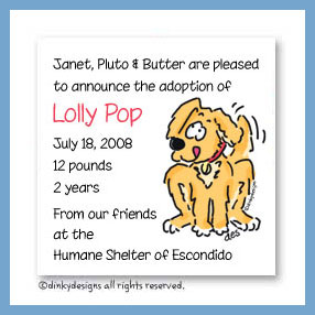 Dinky Designs Discounted Stationery - Pluto the puppy magnets 3
