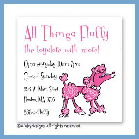 Dinky Designs Discounted Stationery - Fifi poodle magnets 3