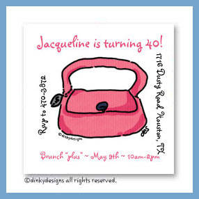 Dinky Designs Discounted Stationery - Dusty pink purse magnets 3