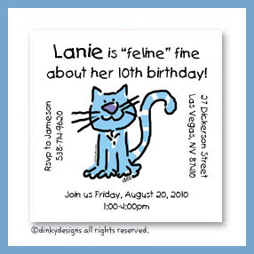 Dinky Designs Discounted Stationery - Luna who is allergic to tuna magnets 3'' x 3'', personalized