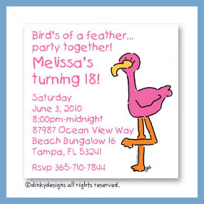 Dinky Designs Discounted Stationery - Sylvester the flamingo magnets 3