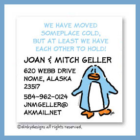 Dinky Designs Discounted Stationery - Dotter the penguin magnets 3