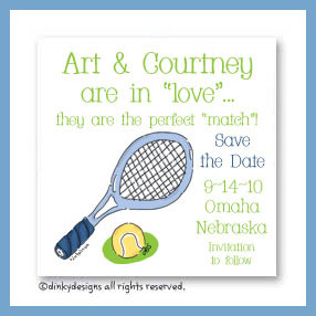 Dinky Designs Discounted Stationery - Tennis, anyone? magnets 3