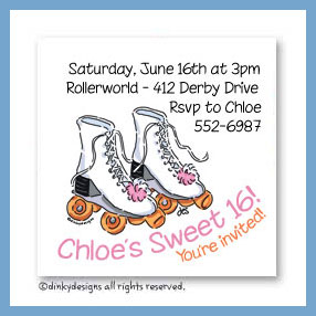 Dinky Designs Discounted Stationery - Roller girl magnets 3