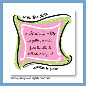 Dinky Designs Discounted Stationery - Preppy monogram magnets 3