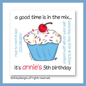 Dinky Designs Discounted Stationery - Cupcake treat magnets 3