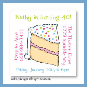 Dinky Designs Discounted Stationery - Piece o' cake magnets 3