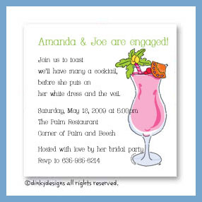 Dinky Designs Discounted Stationery - Paradise pink drink magnets 3