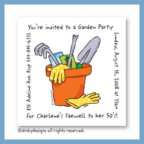 Dinky Designs Discounted Stationery - Garden tools magnets 3