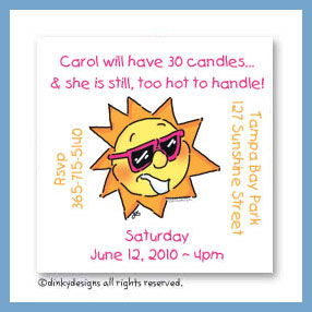 Dinky Designs Discounted Stationery - Party sun magnets 3