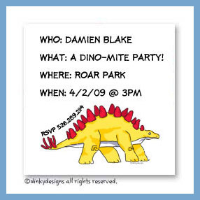 Dinky Designs Discounted Stationery - Yellow dinosaur magnets 3