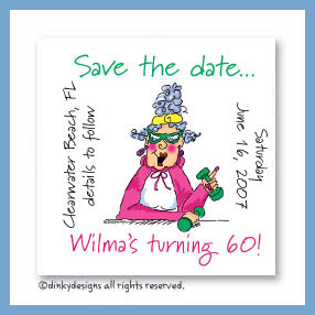 Dinky Designs Discounted Stationery - Workout Wilma magnets 3