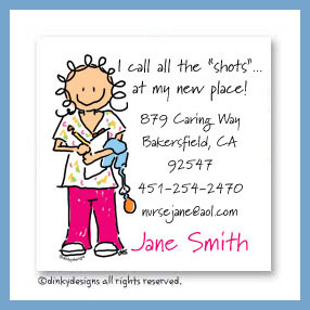 Dinky Designs Discounted Stationery - Nurse jane magnets 3