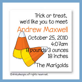 Dinky Designs Discounted Stationery - Candy corns magnets 3