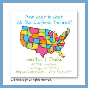 Dinky Designs Discounted Stationery - USA magnets 3