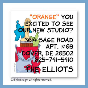 Dinky Designs Discounted Stationery - Bucket o' paint magnets 3