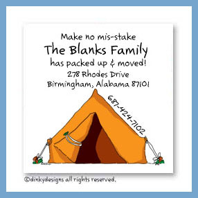 Dinky Designs Discounted Stationery - Pitch a tent magnets 3