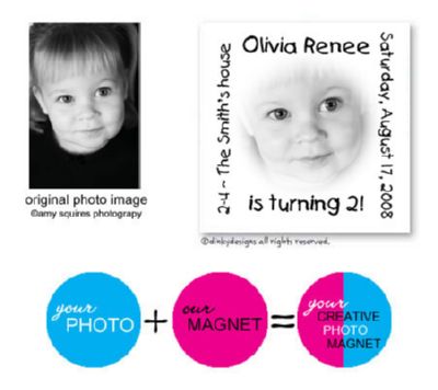Discounted Dinky Designs Custom photo magnets 3