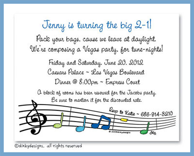 Discounted Dinky Designs Party tunes magnets 5.5