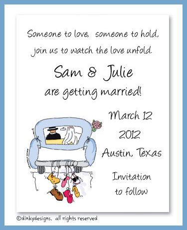 Discounted Dinky Designs Wedding day magnets 5.5