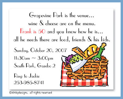 Discounted Dinky Designs Picnic at the park magnets 5.5