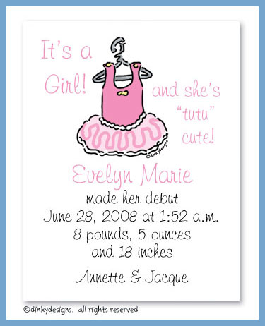 Discounted Dinky Designs Evie's tutu magnets 5.5