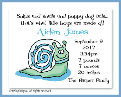 Discounted Dinky Designs Sammy snail magnets 5.5