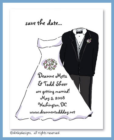 Discounted Dinky Designs Bridal party magnets 5.5