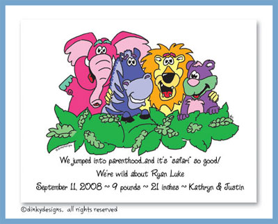 Discounted Dinky Designs Zebra & pals magnets 5.5