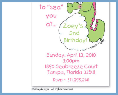 Discounted Dinky Designs Charlie the seahorse magnets 5.5