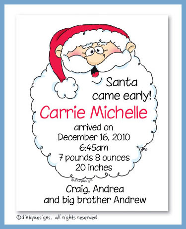 Discounted Dinky Designs Jolly ol' St. Nick magnets 5.5