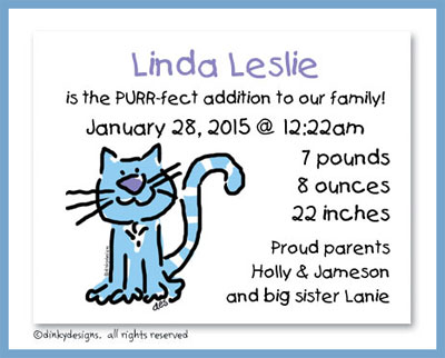 Discounted Dinky Designs Luna who is allergic to tuna magnets 5.5'' x 4.25'', personalized