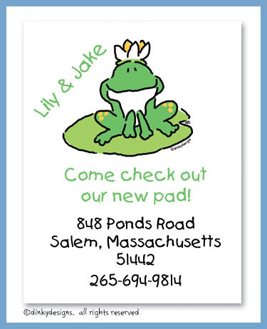 Discounted Dinky Designs Garret the frog magnets 5.5