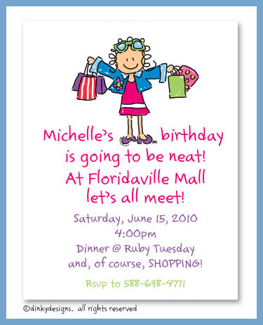 Discounted Dinky Designs Shopper Jane magnets 5.5'' x 4.25'', personalized